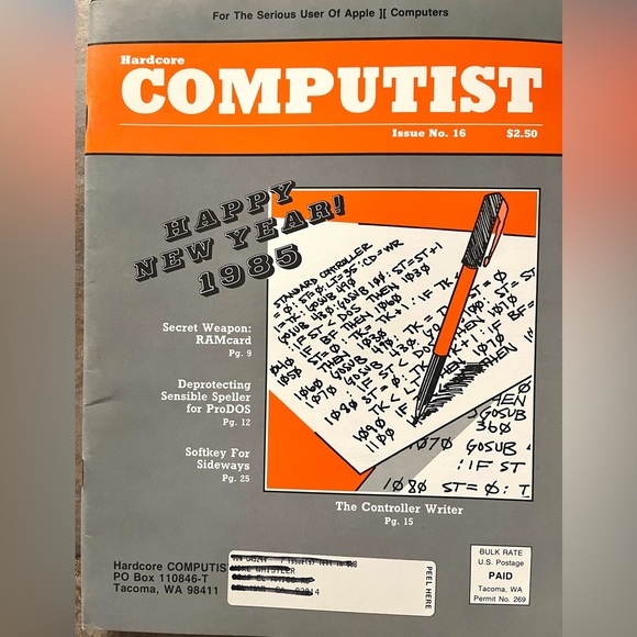 12 Hardcore Computist Issues 1980’s Collectible Rare. Superb condition. - Picture 11 of 14